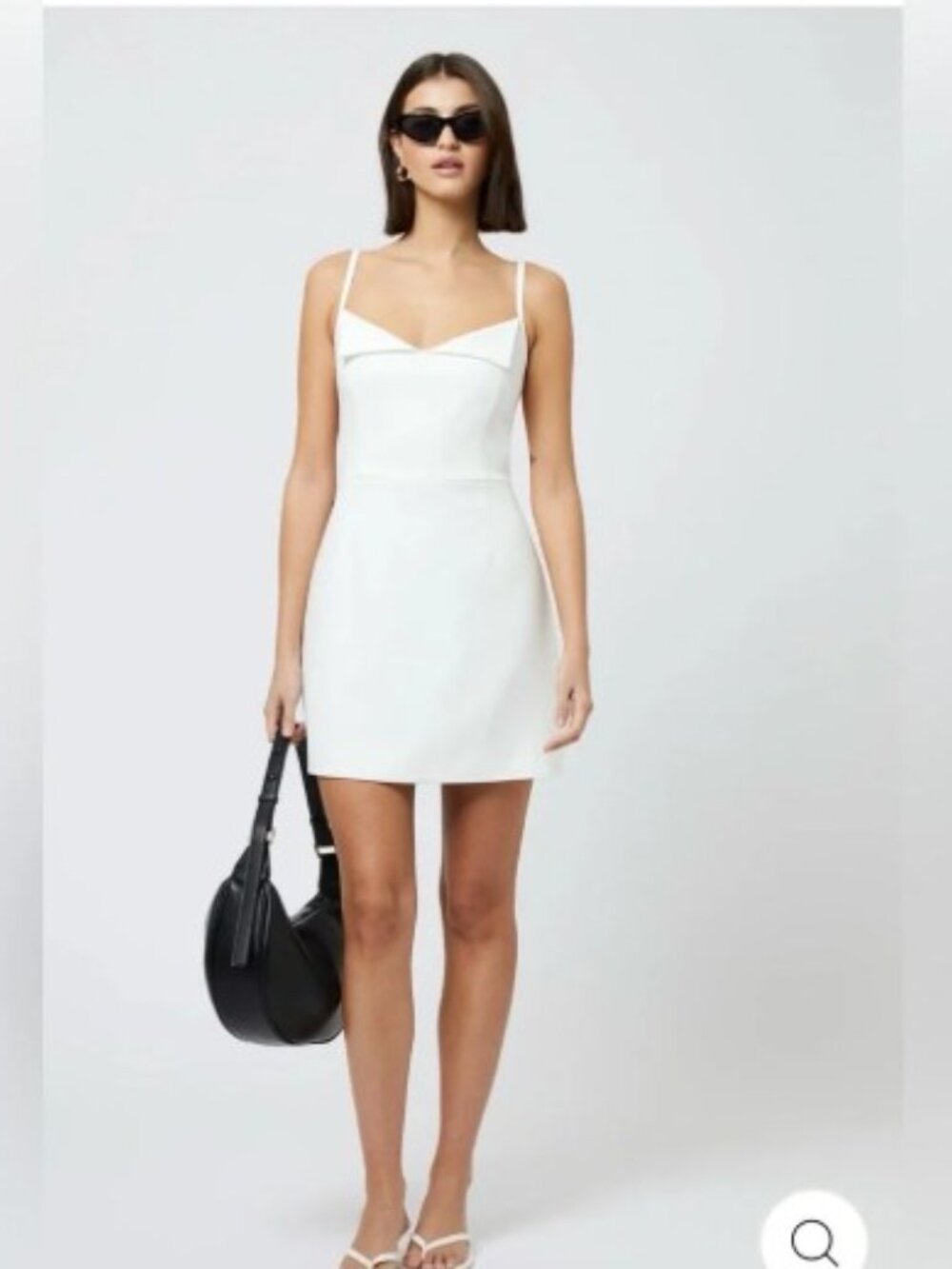 French Connection WHISPER FOLDOVER MINI DRESS Size 0 NWT